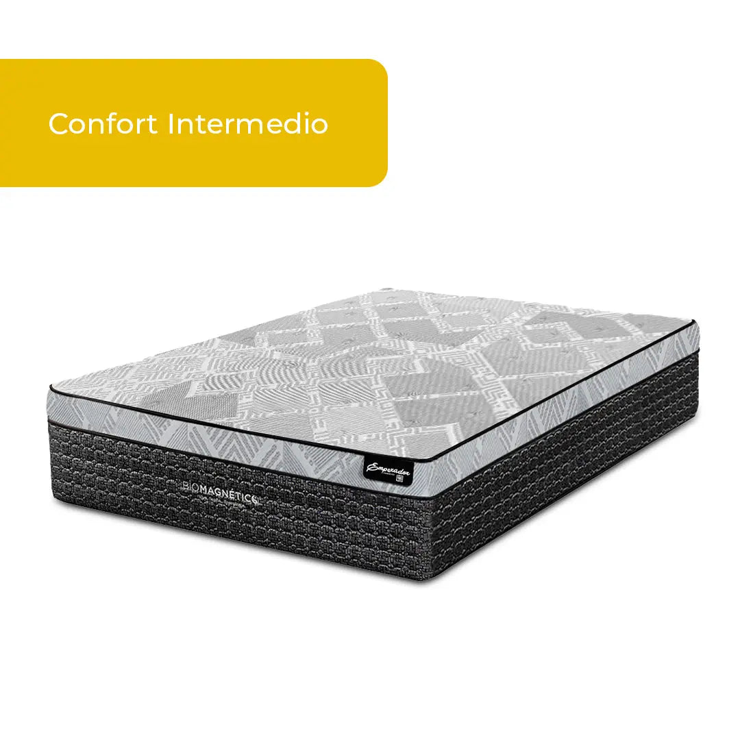 Colchón Emperador Midnight + Box Gratis Biomagnético