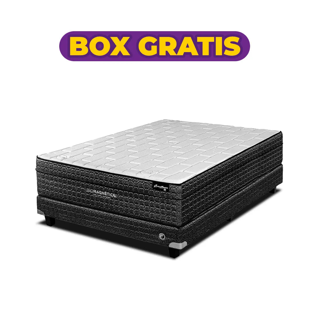 Colchón Excellence Midnight + Box Gratis Biomagnético