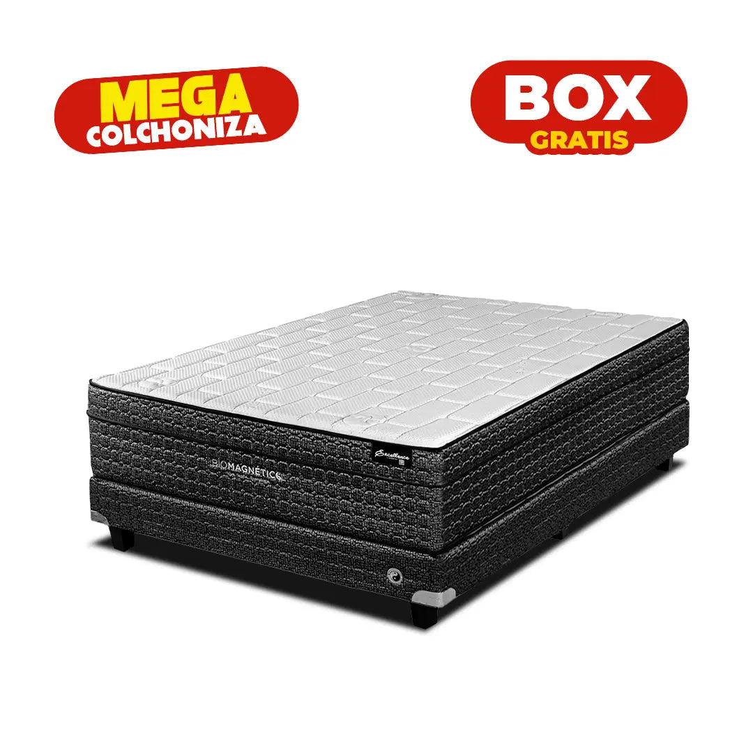 Colchón Excellence Midnight + Box Gratis Biomagnético