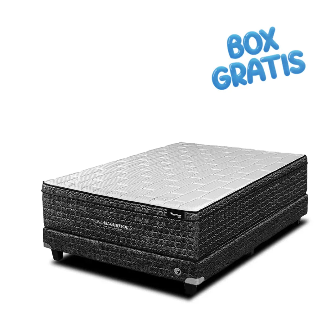 Colchón Supreme Midnight + Box Gratis Biomagnético