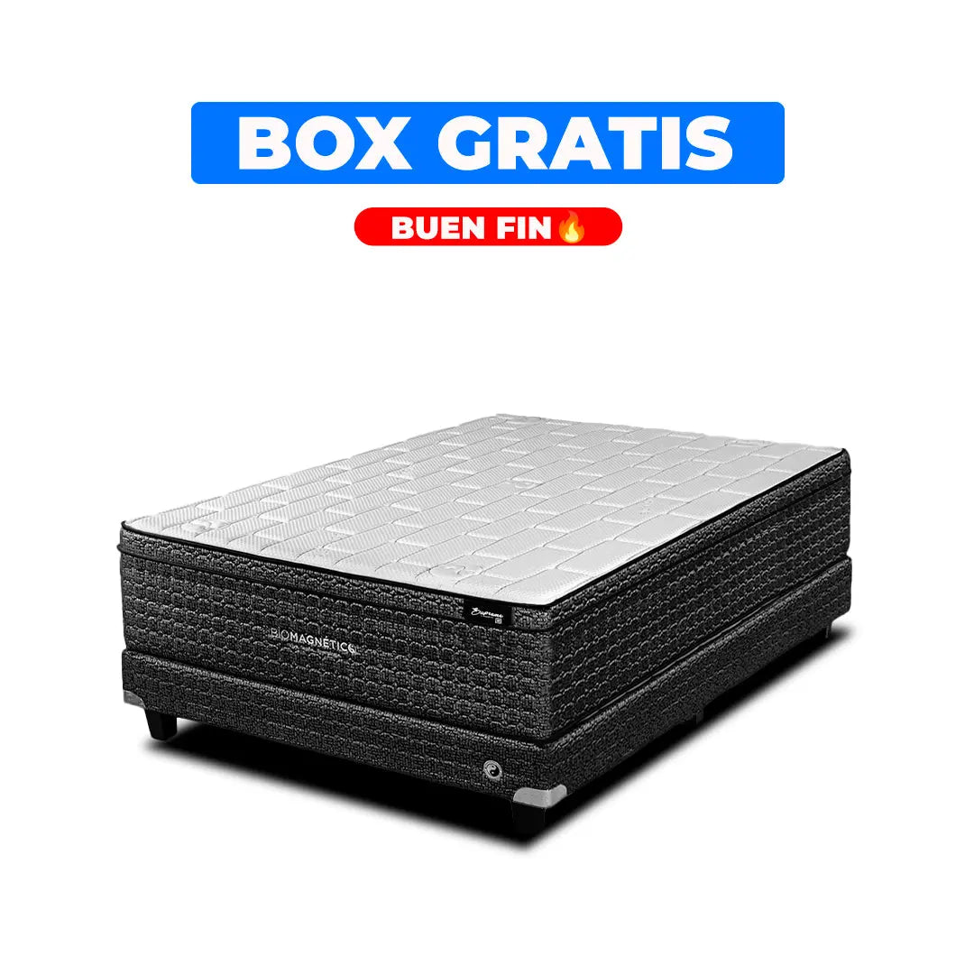 Colchón Supreme Midnight + Box Gratis Biomagnético