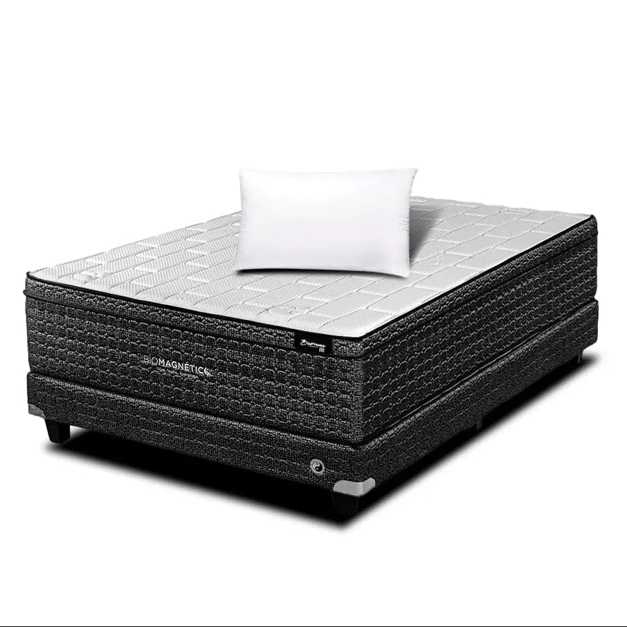 Combo Supreme Midnight Individual + Box + Almohada de Memory Foam Biomagnético