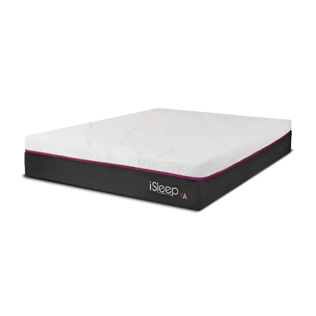 Combo YA! Queen + Box + Protector + 2 Almohadas de Memory Foam iSleep