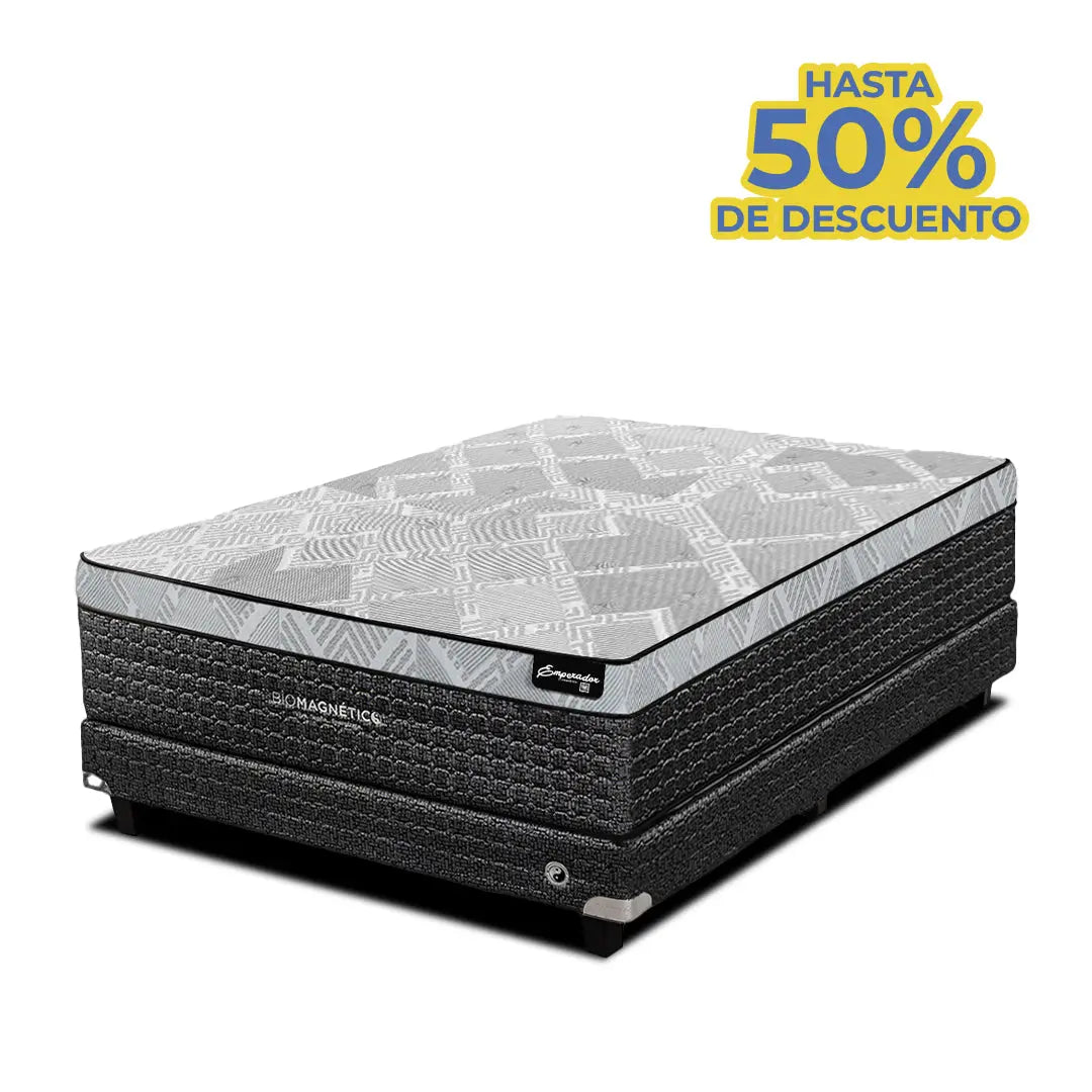 Colchón Emperador Midnight + Box Gratis Biomagnético