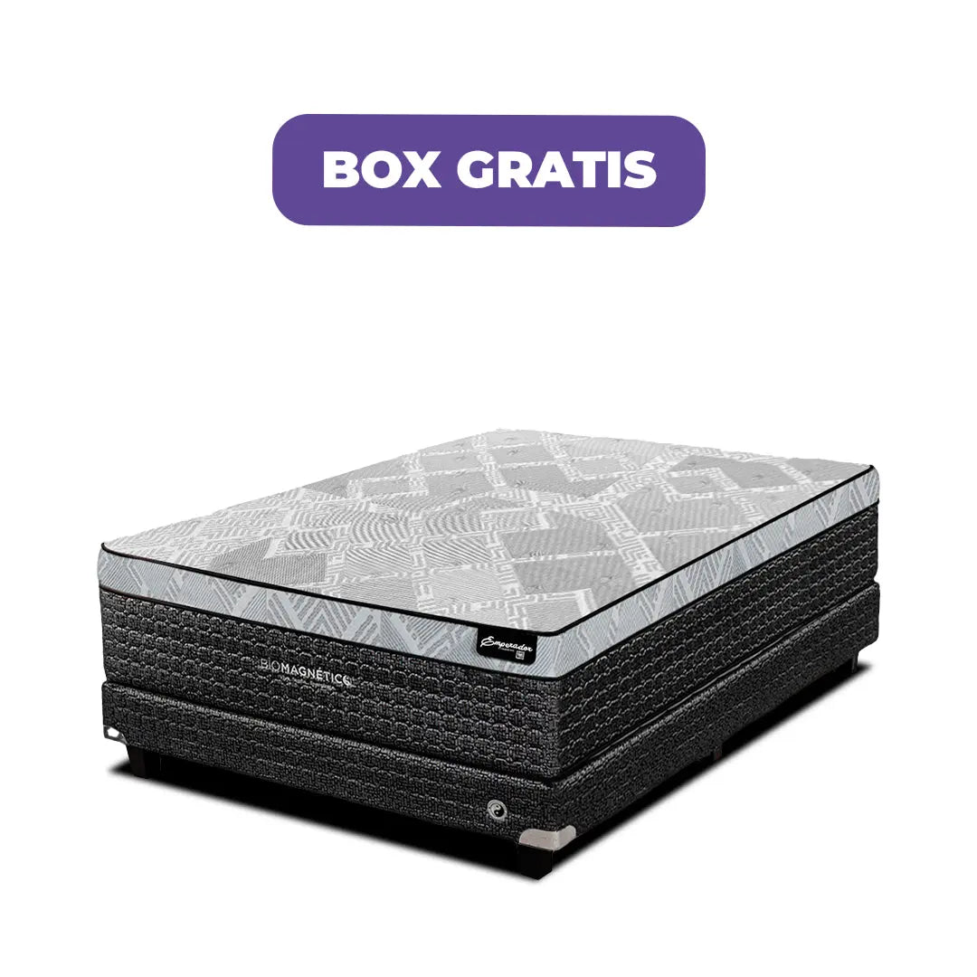 Colchón Emperador Midnight + Box Gratis Biomagnético