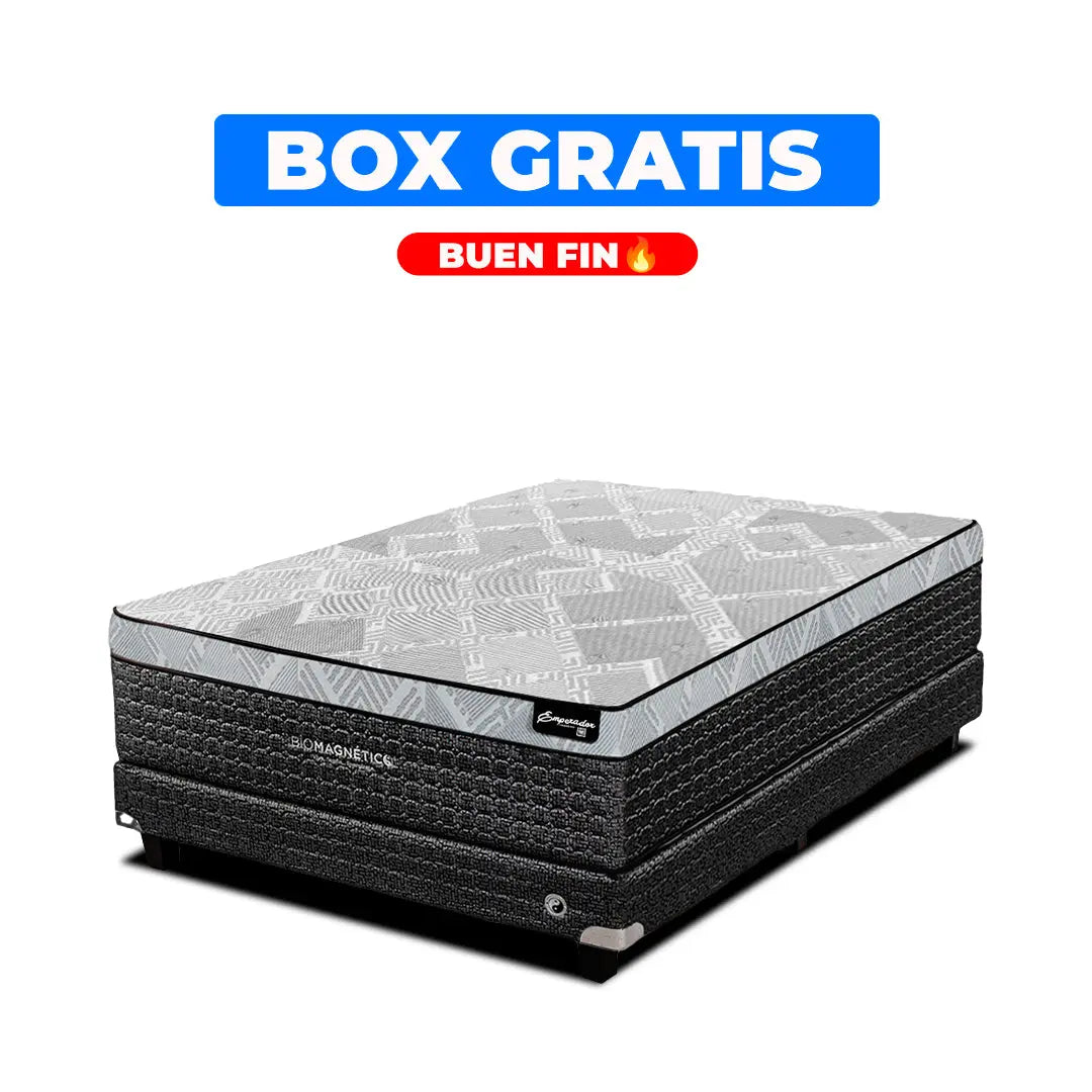 Colchón Emperador Midnight + Box Gratis Biomagnético