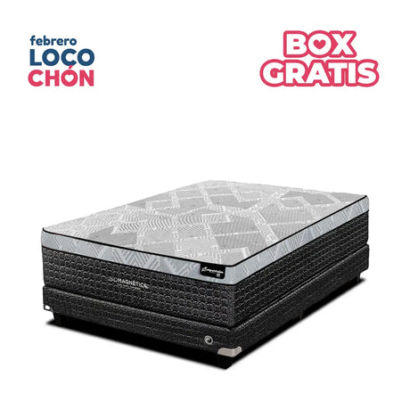 Colchón Emperador Midnight + Box Gratis Biomagnético
