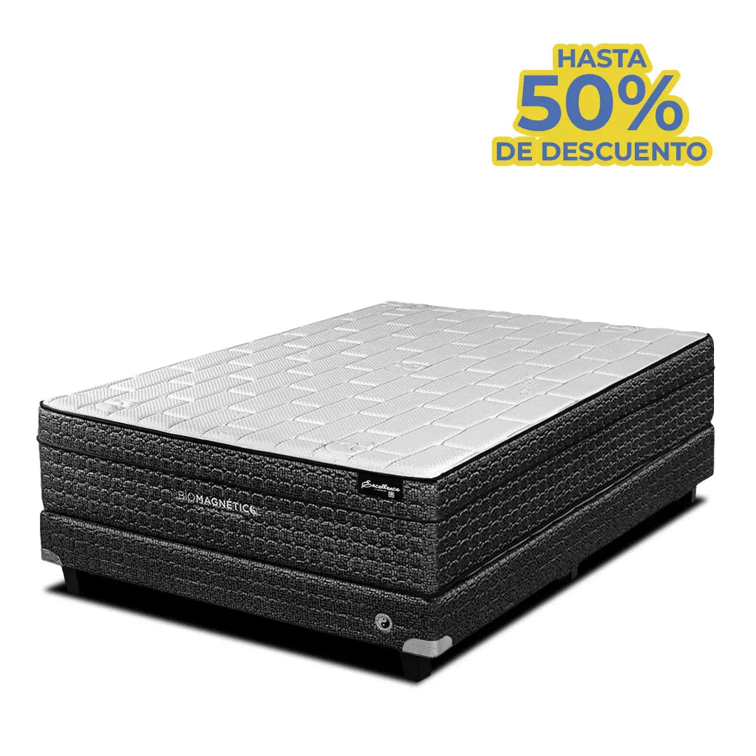 Colchón Excellence Midnight + Box Gratis Biomagnético