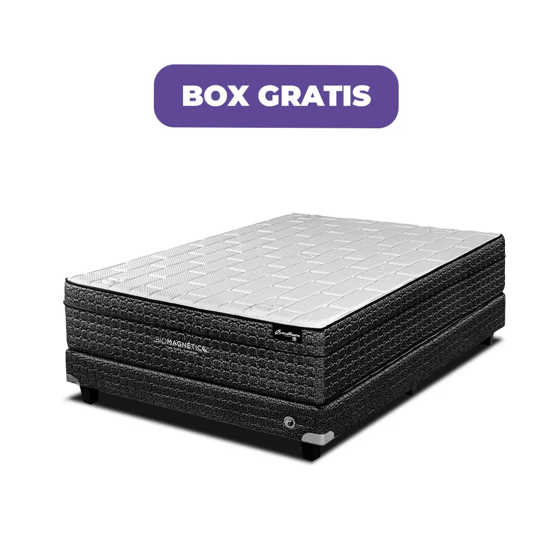 Colchón Excellence Midnight + Box Gratis Biomagnético