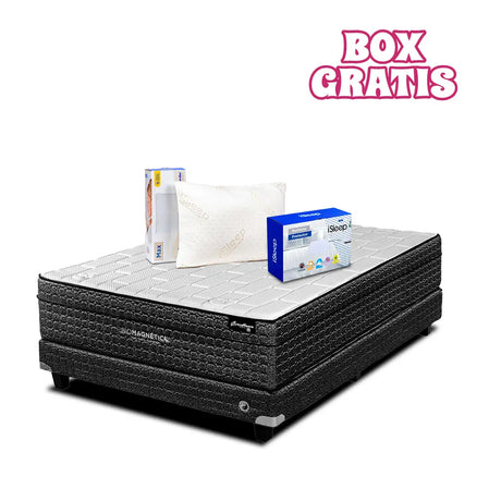 Colchón Supreme Midnight + Box Gratis Biomagnético