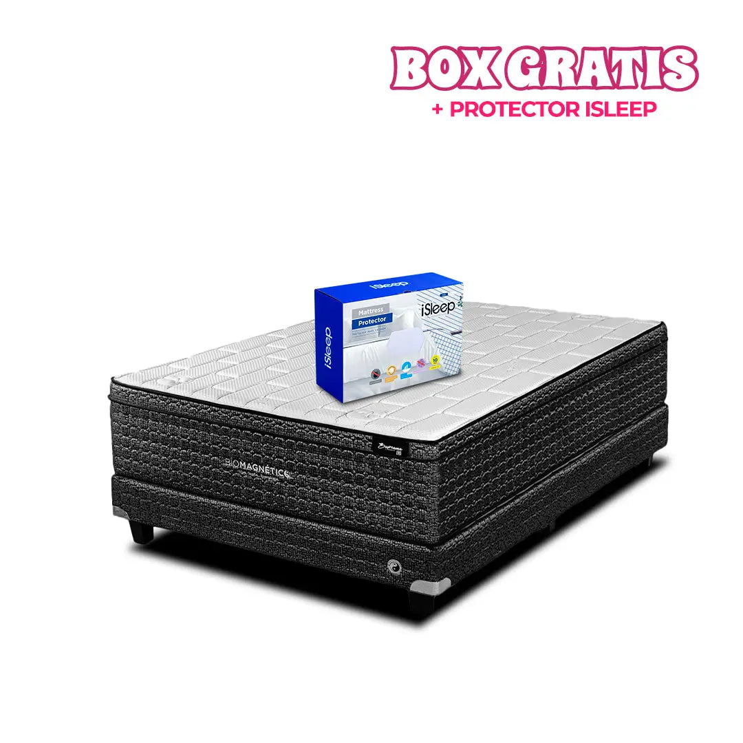 Colchón Supreme Midnight + Box Gratis Biomagnético