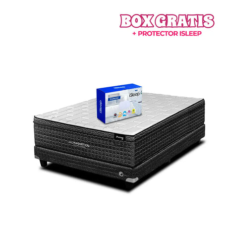 Colchón Supreme Midnight + Box Gratis Biomagnético