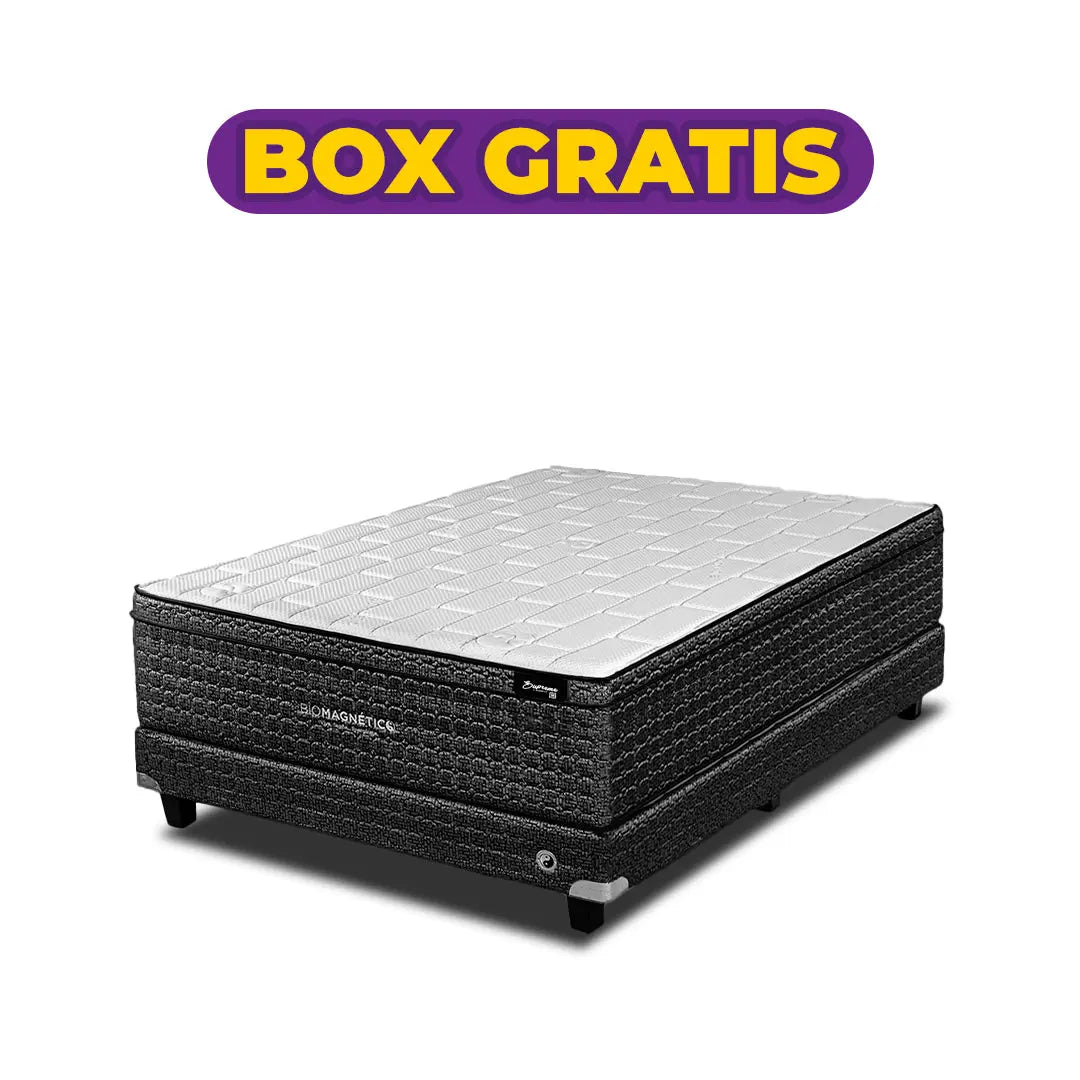 Colchón Supreme Midnight + Box Gratis Biomagnético