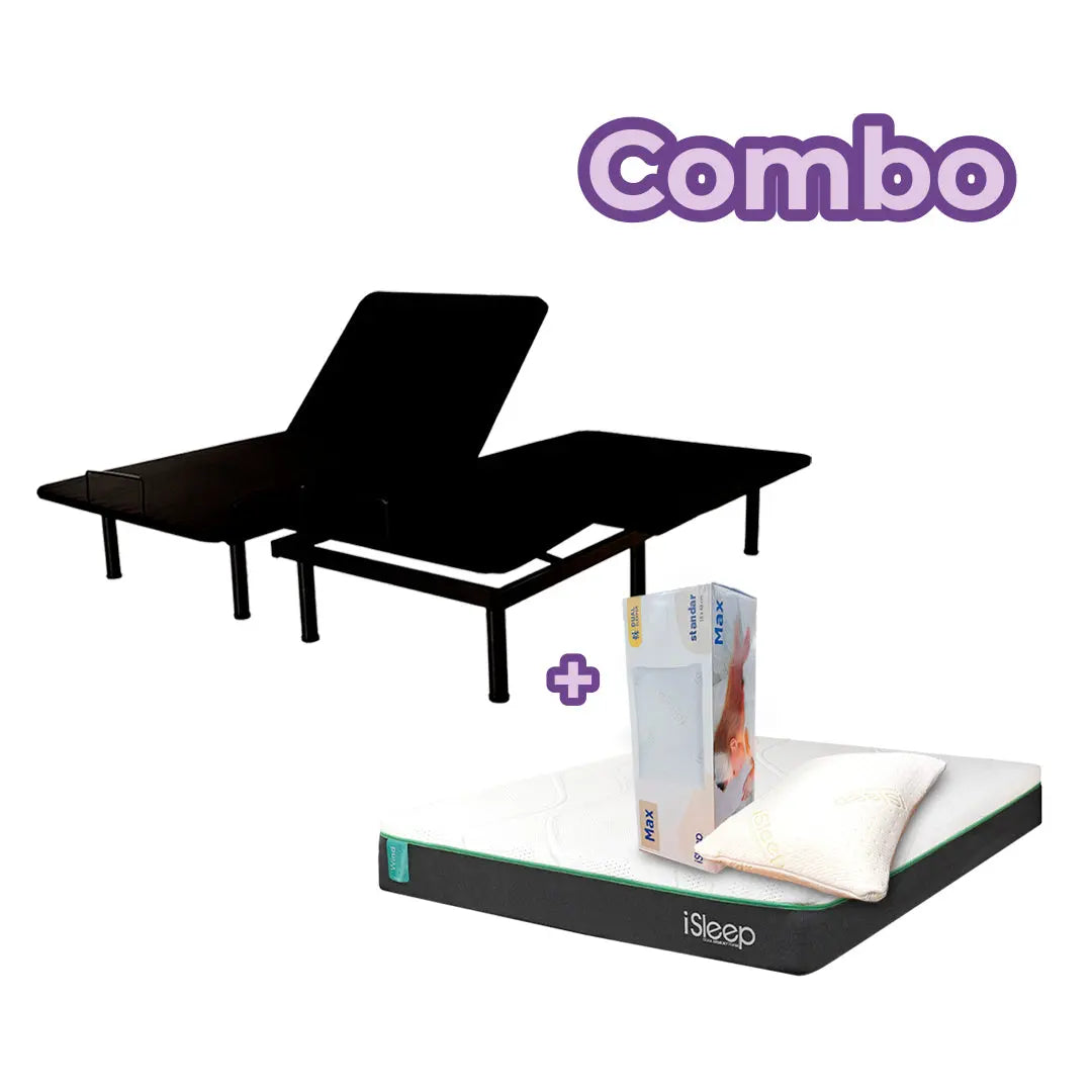 Combo Base Eléctrica Eco Flex + Colchón Wind G2 iSleep