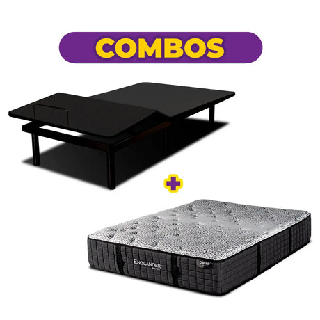 Combo Base Eléctrica Eco B Flex + Colchón Dallas iSleep & Englander