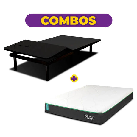 Combo Base Eléctrica Eco B Flex + Colchón Wind G3 iSleep