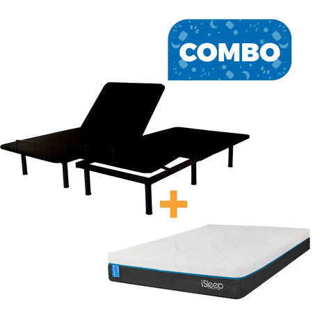 Combo Base Eléctrica Eco Flex + Colchón Breeze G2 iSleep