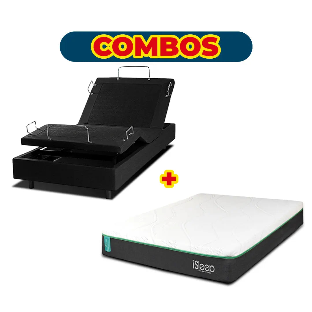 Combo Base Eléctrica Smart B Flex + Colchón Wind G3 iSleep