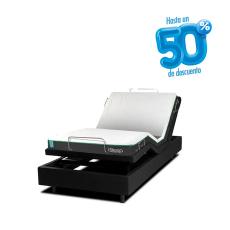 Combo Base Eléctrica Smart Flex + Colchón Wind G2 iSleep & Englander