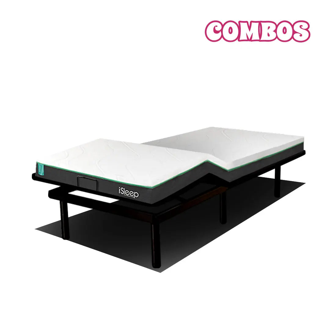 Combo Base eléctrica Eco Flex + Colchón Wind G2 iSleep