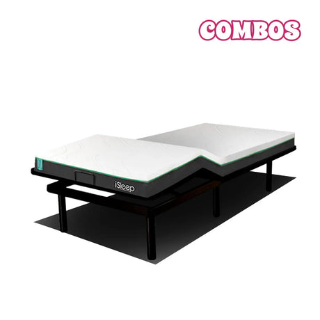 Combo Base eléctrica Eco Flex + Colchón Wind G2 iSleep
