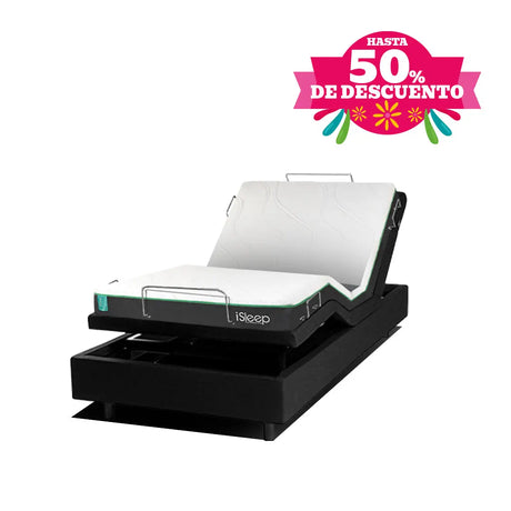 Combo Base eléctrica Smart Flex + Colchón Wind G2 iSleep & Englander
