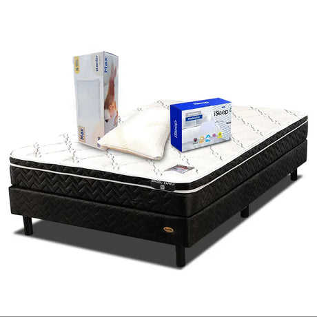 Combo Euro Individual + Box + Almohada de Memory Foam Don Colchón