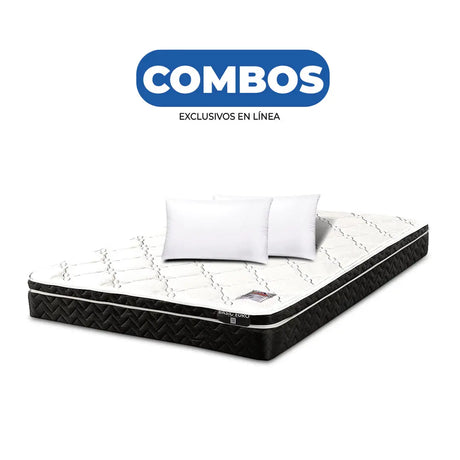 Combo Euro King Size + 2 Almohadas de Memory Foam Don Colchón