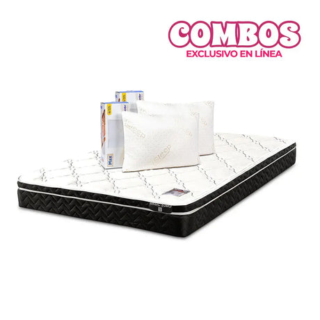 Combo Euro King Size + Protector + 2 Almohadas de Memory Foam Don Colchón