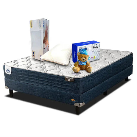 Combo Williams G2 Individual + Osito + Protector + Almohada de Memory Foam Spring King