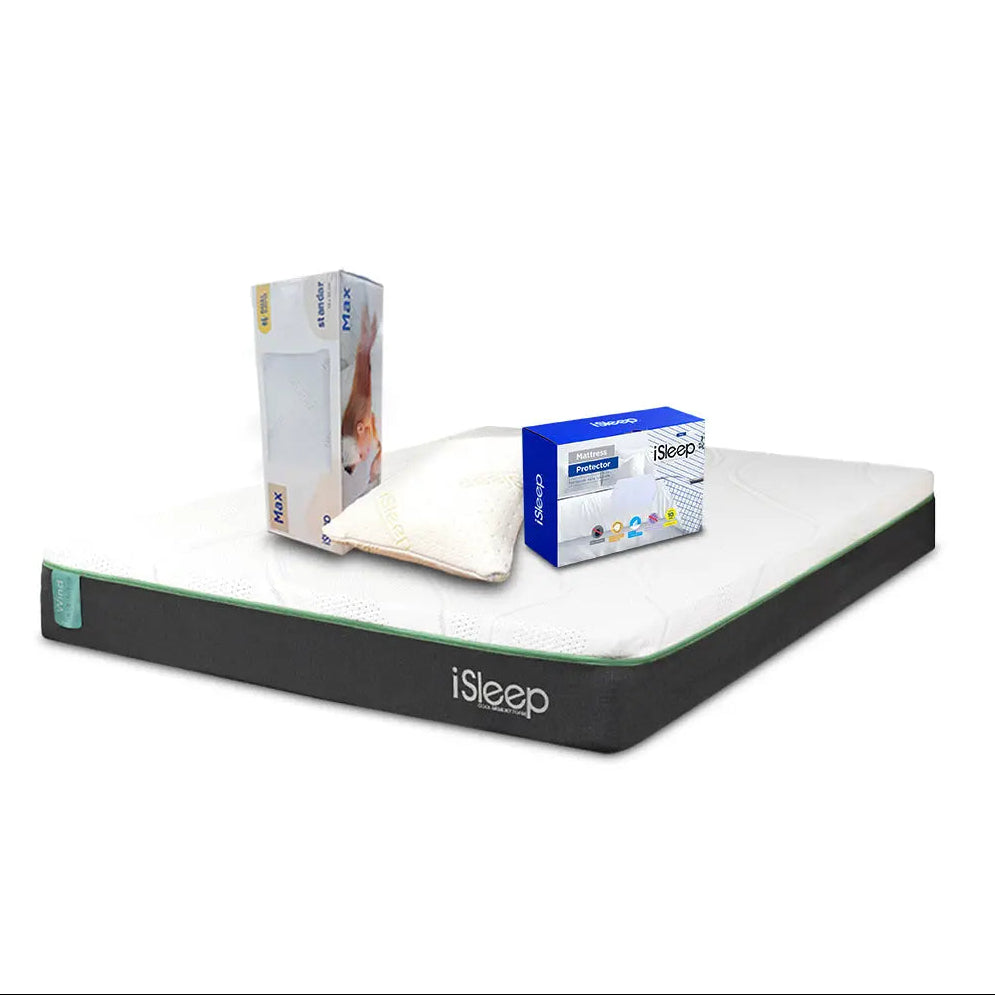 Combo Wind G2 Individual + Protector + Almohada de Memory Foam iSleep